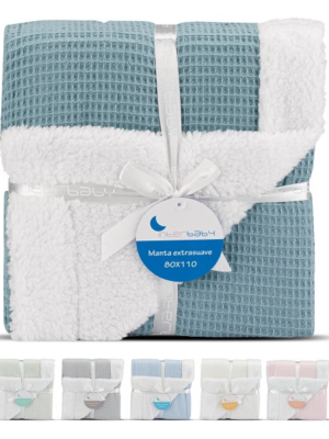 Manta nido abeja + borreguito 00868 - Interbaby