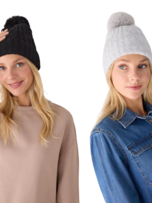 Gorro con detalle pompón 70705 YSABEL MORA
