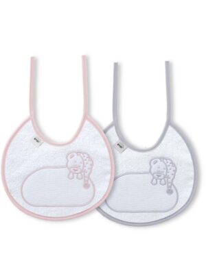 Pack 2 baberos rizo estampados BAB19R - Interbaby